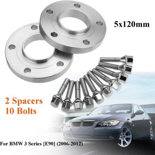 2pcs 20mm Car Wheel Spacer Adapter Shims Kit for BMW E60 E61 E46 E36 E90 E91 E92 3 Series