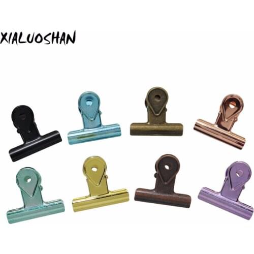 3 Pcs/set 8 Colors Plating Metal Bill Clip Stainless Steel Metallic Colorful Clip Student Utensils Office Supplies