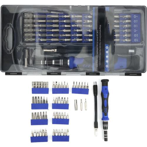 56 in 1 Multifunctional Screwdriver Set Screwdriver Bit Kit for Mobile Glasses Phone Repairing Tool