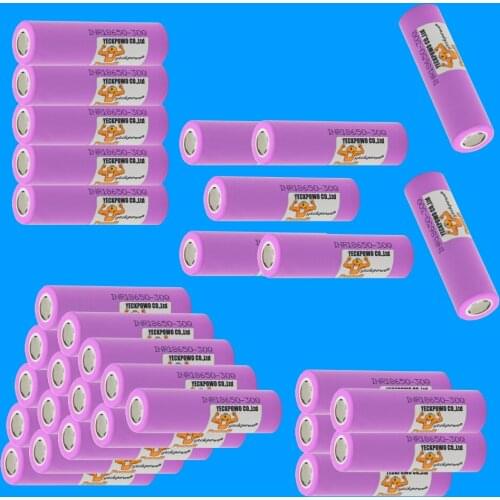 Russian Warehouse Fast delivery INR 18650 Battery 30Q li-ion batteries lithium 3000mah 3.7V 30A high drain 10C rechargeable