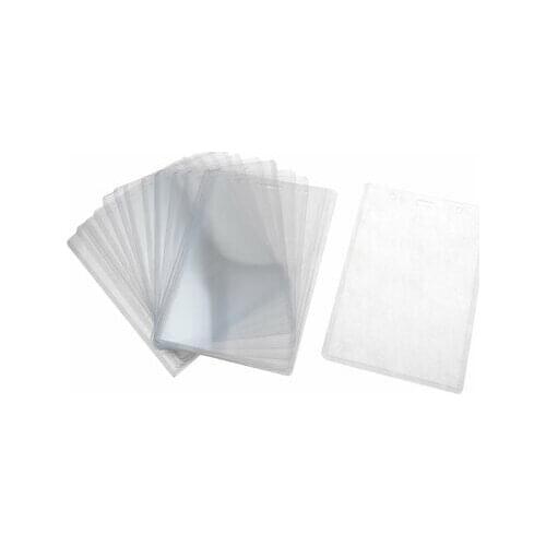 B7 Clear Plastic Housing Work Vertical Name Tag Holders 20 PCS