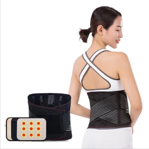 Breathable Lumbar Support Belt Back Braces Waist Treatment of Lumbar Disc Herniation Lumbar Muscle Strain With 3 Kinds of Gasket