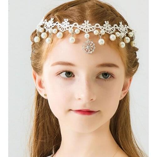 Children restonic Headdress Girls Show Host a Show Water Drill Head Ornament Dress Accessories Headwear