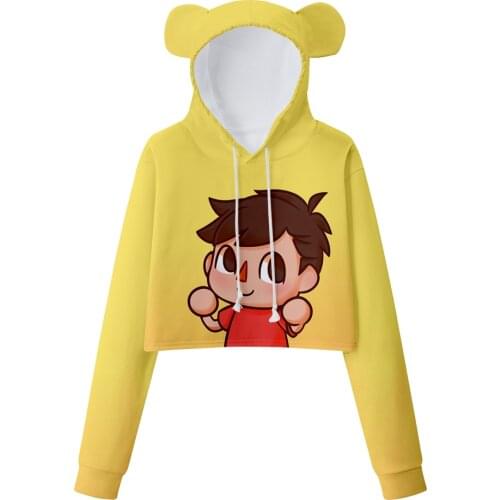 Hip-hop WAMNI AlbertsStuff Flamingo Bear Ear Hoodie Streetshirt Girls Bear Ear Hoody Casual Sweatshirts Pullover Womens Tops