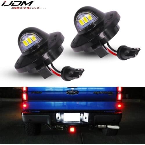 IJDM OEM T10 LED W5W 12V-24V White 3W Full LED For Ford F150 F-250 F-350 F-450 F-550 Ranger Raptor Explorer License Plate Light
