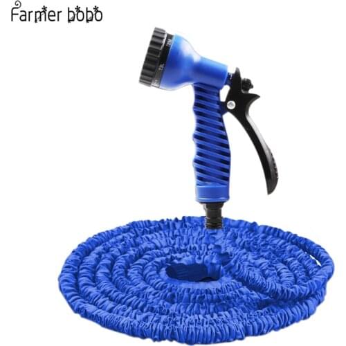 Hot Magic Garden Water Hose Flexible Hose Expandable Garden Hose Reels Tube Car Watering Connector Blue Green 25-200FT