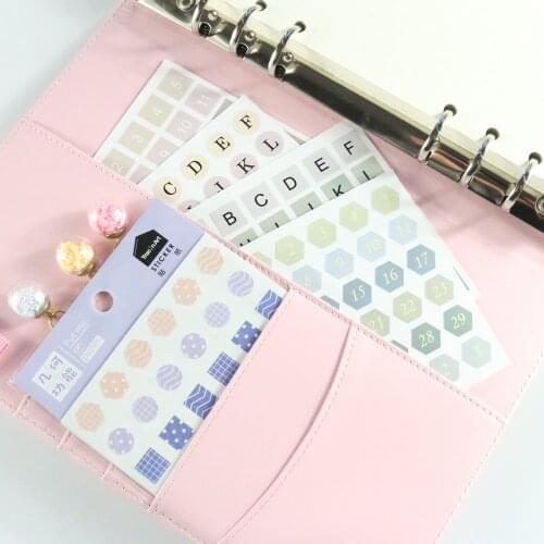 Domikee cute candy office school journal planner diary decoration DIY sticker set student clear planner stickers stationery