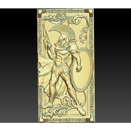 3D STL Model GLADIATOR_FIGHT for CNC Router 3D Printer Artcam Aspire Bas Relief 01