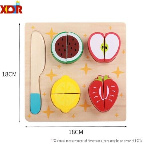 Simulation Fruit/Vegatable/Dessert Cut Set Baby Wooden Toys Food Kitchen Toys Child Educational Toys For Kids Pretend Play Gift