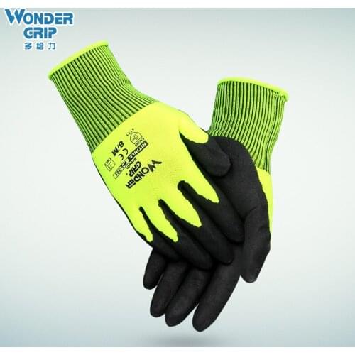 Nitrile household gloves hanging rubber dipping non-slip rubber coating wear-resistant oil-resistant work decoration gardening