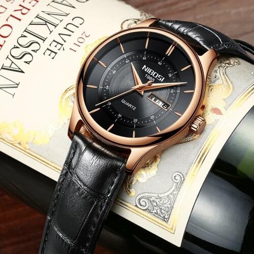 NIBOSI Top Brand Luxury Mens Watches Fashion Casual Sport Wristwatch Week Date Clock Army Military Watch Men Relogio Masculino