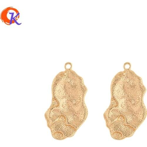 Cordial Design 40Pcs 14*25MM Jewelry Accessories/Genuine Gold Plating/Hand Made/Irregular Shape/DIY Making/Earring Findings