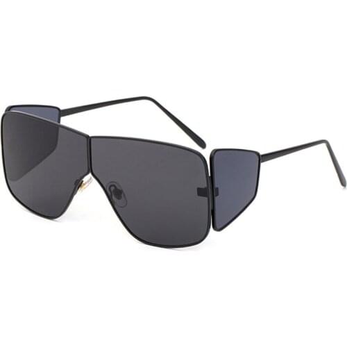 DOISYER New steampunk sunglasses fashion large frame four lens wrap sunglasses for both men and women