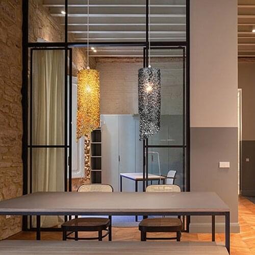 Led Pendant Lamp Vintage Living Room Hanging Lamp Kitchen Bedroom Pendant Lights Bar Bedroom Lighting Fixtures Retro Loft Decor