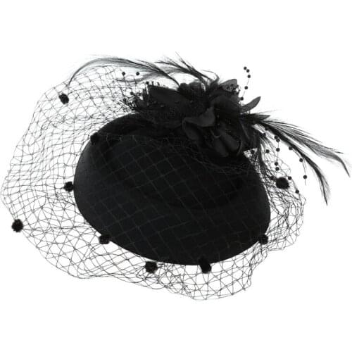 Fascinators Hair Clip Headband Pillbox Hat Bowler Feather Veil Wedding Party New AXYD