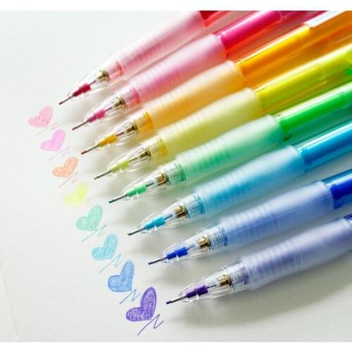 Japan PILOT Mechanical Pencil 0.7mm HCR-197 Color Mechanical Pencil Drawing 8 Color 8PCS
