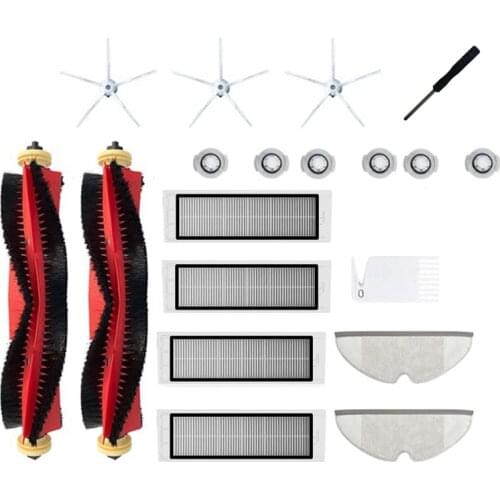 For XiaoMi Roborock S6 S60 S65 S5 MAX T6 Accessories Vacuum Cleaner Parts Main Brush Washable HEPA Filter Side Brush