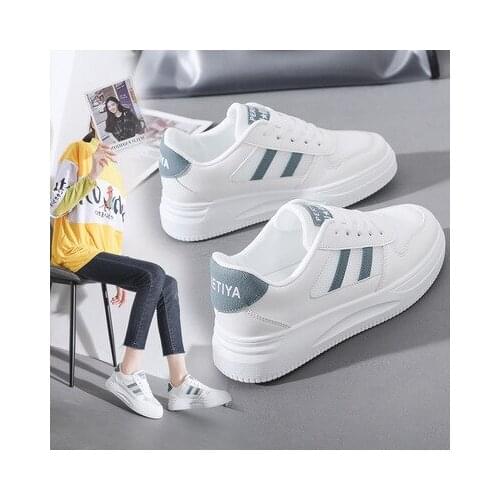 SZSGCN 2021 New style womens shoes fashion breathable casual shoes thick sole small white shoes