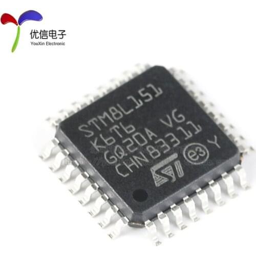 1pcs / lote genuine stm8l151k6t6 lqfp-32 16mhz / 32KB flash / 8-bit microcontroller MCU