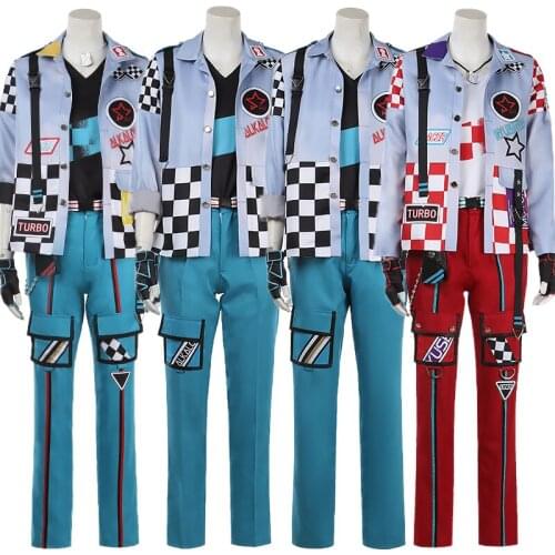 Anime Ensemble Stars! Amagi Hiiro Cosplay Costume Moving Forward Auto Show SPP Nagumo Tetora Shiratori Aira Sets Halloween Party