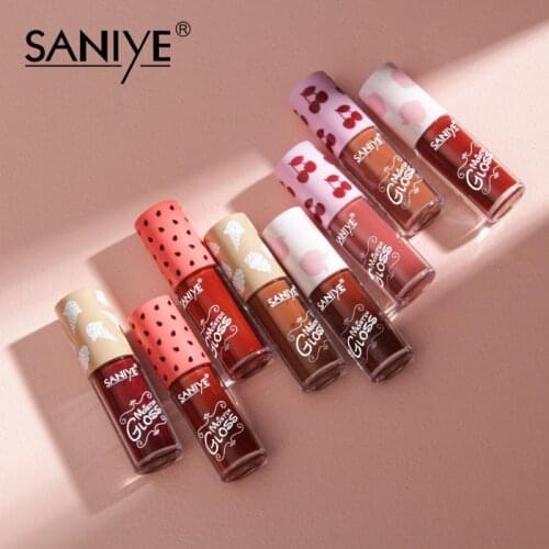 Fruit Velvet Matte Non-stick Lip Glaze Not Easy To Fade Lip Gloss Waterproof Moisturizing ​Lip Makeup Cosmetic TSLM1