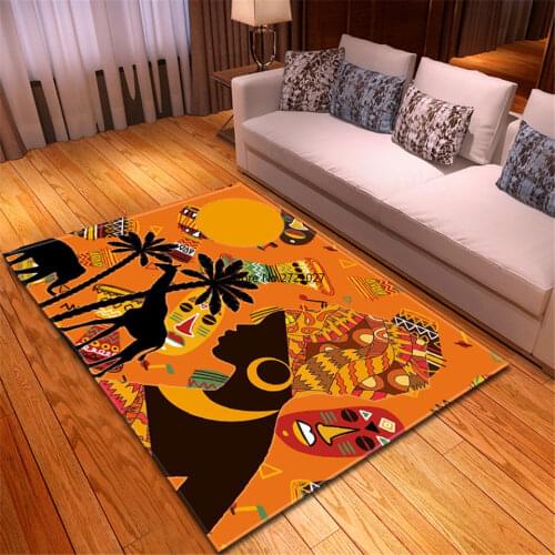 Printed Large Area Carpet American Modern Carpet Decoration Adult Room Living Room Floor Mats
