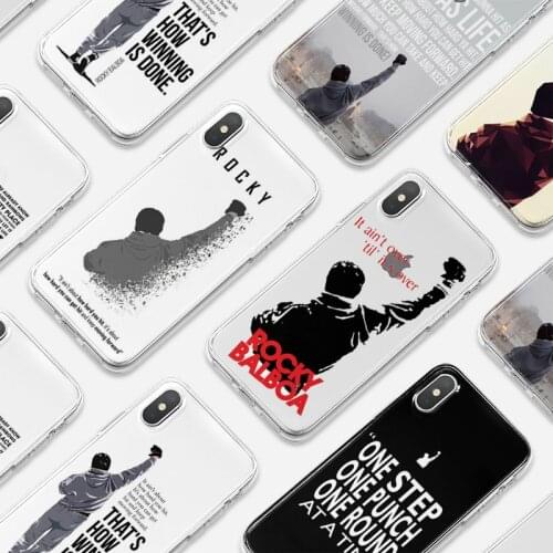 Rocky ART Design Soft Transparent Phone Case For Iphone XR X XS Max 11 Pro Max 12 Mini Unique Mobile shell 8 6 6S 7 Plus SE 5 10