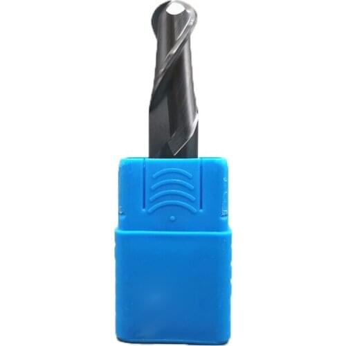 Ball Nose End Mill Tungsten Carbide Cutter CNC Router Bit Tool R0.5 6mm 8mm 10mm HRC45 55 65 2 Flute