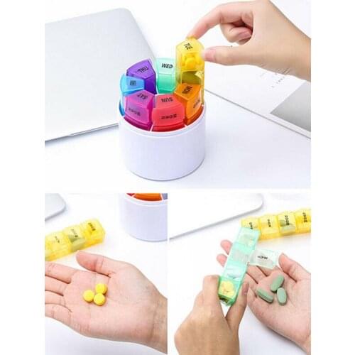 28 Grids Mini Storage Containers Box Portable Pill Medicine Holder Storage Splitters Pill Storage Organizer Container