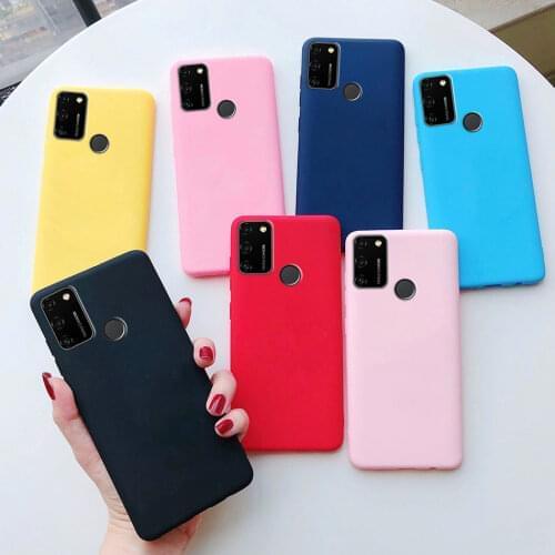 Soft candy color silicone case for huawei honor 9a 9c 9s cases on honor 9a 9c 9s 9 a s c back protective phone cover coque case