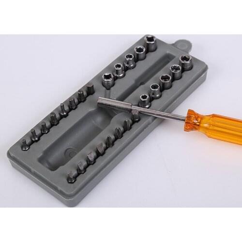 28 In 1 Multi-function Screwdriver Set High Carbon Steel Screwdriver Bits Combination Tools for Household