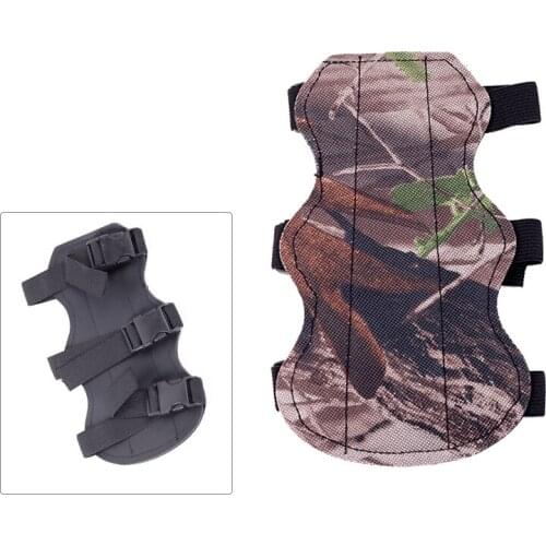 New Archery Bow 3-Strap Camo Arm Guard Protection Forearm for Hunting Target Shooting