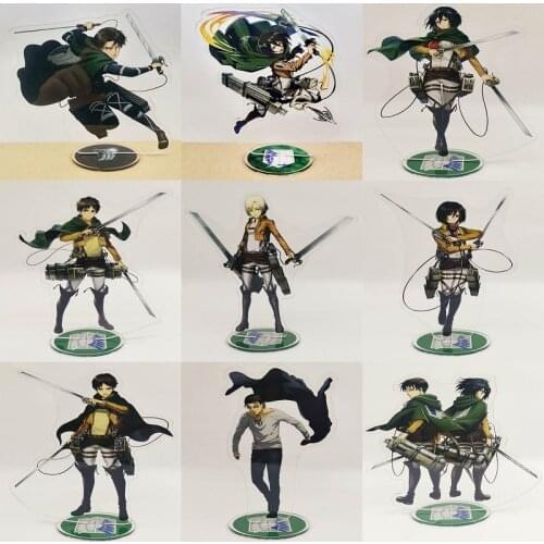 Attack on Titan Anime Figure Acrylic Stand Model Toy Levi Ackerman Action Figures Decoration Anime Lovers Birthday Collcet Gifts