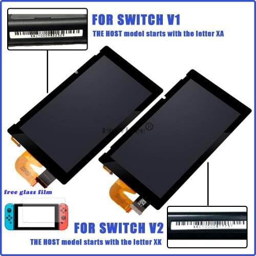 Original Console Lcd Display Screen for Nintend Switch NS Lcd Screen Replacement Full Assembly with Free Glass Film Dropshipping