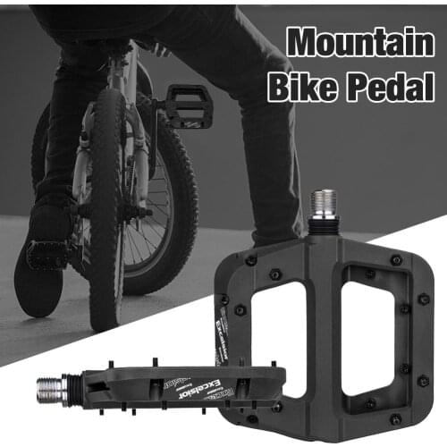 Mountain Bike Pedals Nylon Fiber Non-slip 9/16 Inch Bicycle Flat Pedals Wide Platform Pedales Mtb Accessories