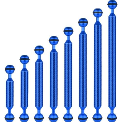 Diving Dual Ball Head Float Buoyancy Arm Carbon Fiber for OSMO Action for Gopro /EKEN Sports Camera Smartphone Underwater Tray