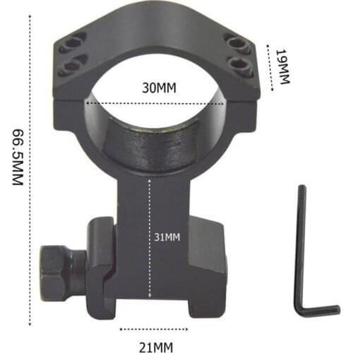 Airsoft Rifle Shot Gun Tactical Flashlight Laser Sight Aluminum Mount M3012 20mm Ring Weaver High Rail Base Scope Hunting Mounts