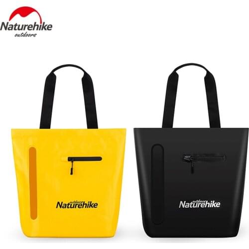 Naturehike PVC Dry Bag 30L Waterproof Handbags Fashion Shoulder Bag Camping Dry & Wet Separation Beach Bag Swimming Storage bag
