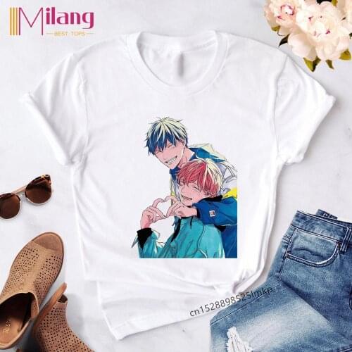 Given Yaoi Bl Anime T Shirt Women Japanese Manga T-shirt Cartoon Graphic Tees Summer Tops Harajuku Tshirt Streetwear