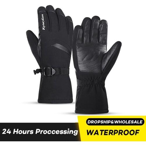 Winter Gloves Waterproof Cycling Ski Gloves Men Women Winter Skiing Snowboard Gloves Touch Screen Snow Motorcycle Heated Gloves