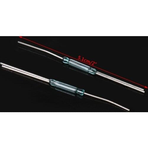 10 Pcs 2.5X14mm 4W 3 Pin Glass Reed Relay Magnetic Switches N/O N/C SPDT