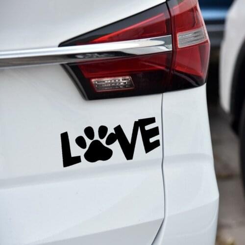 15.2CM*5.9CM Love My Dog Creative Car Vinyl Sticker Decals Black/Silver C10-00195