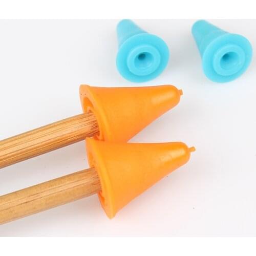 16PCs Knitting Needles Point Protectors For Knitting Needlework Tools Craft 12/16mm DIY Knitting Sewing Accessories Random Color