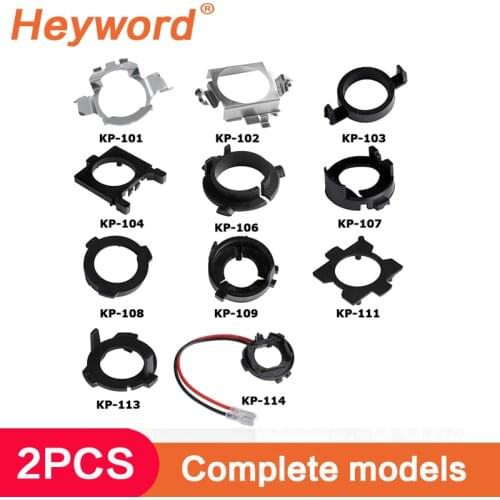 2pcs Car LED Headlight Bulb Base Holder Adapter Head Lamp Retainer Clips Socket For Auto Headlamp Mount Stand For Nissan