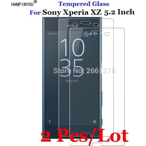 2 Pcs/Lot For Sony XZ 5.2" Tempered Glass 9H 2.5D Premium Screen Protector Film For Sony Xperia XZ F8331 Dual F8332 5.2 Inch