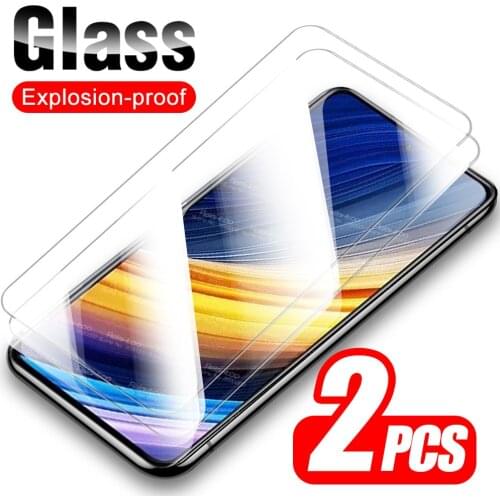 2pcs Tempered Glass For Xiaomi Poco X3 Pro Screen Protector Xiomi Mi Pocox3 x3Pro Pocco Pocophone X 3 NFC Phone Protective Film