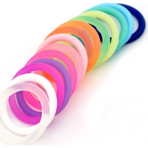 DHL 200pcs Clear Transparent BPA Free Silicone Baby Pacifier Holder Ring Napkin Adapter O Ring Dummy / MAN Ring Holder
