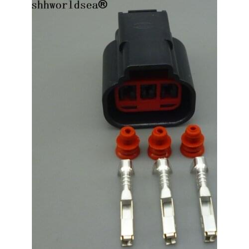 Shhworldsea 3 pin car crankshaft position sensor plug waterproof connector for Mazda 6 M6 for Mazda 3 M3 M5 M8 for hippocampal