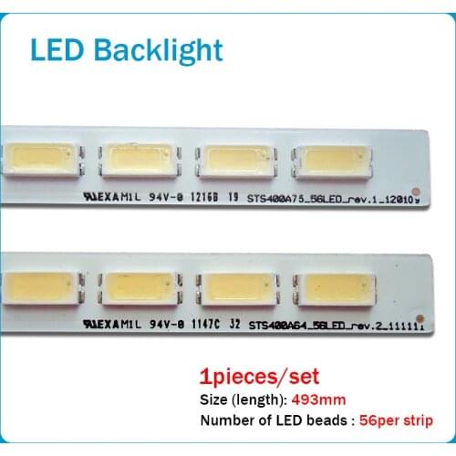 493mm LED Backlight Lamp strip For STS400A64 LJ64-03514A 2012SGS40 7030L 56 REV 1.0 High LJ64-03501A STS400A75 40-LEFT
