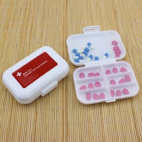 7 Days Weekly Medicine Box Capsule Pill Tablet Holder 8 Grids Portable Sorter Storage Container Empty Case